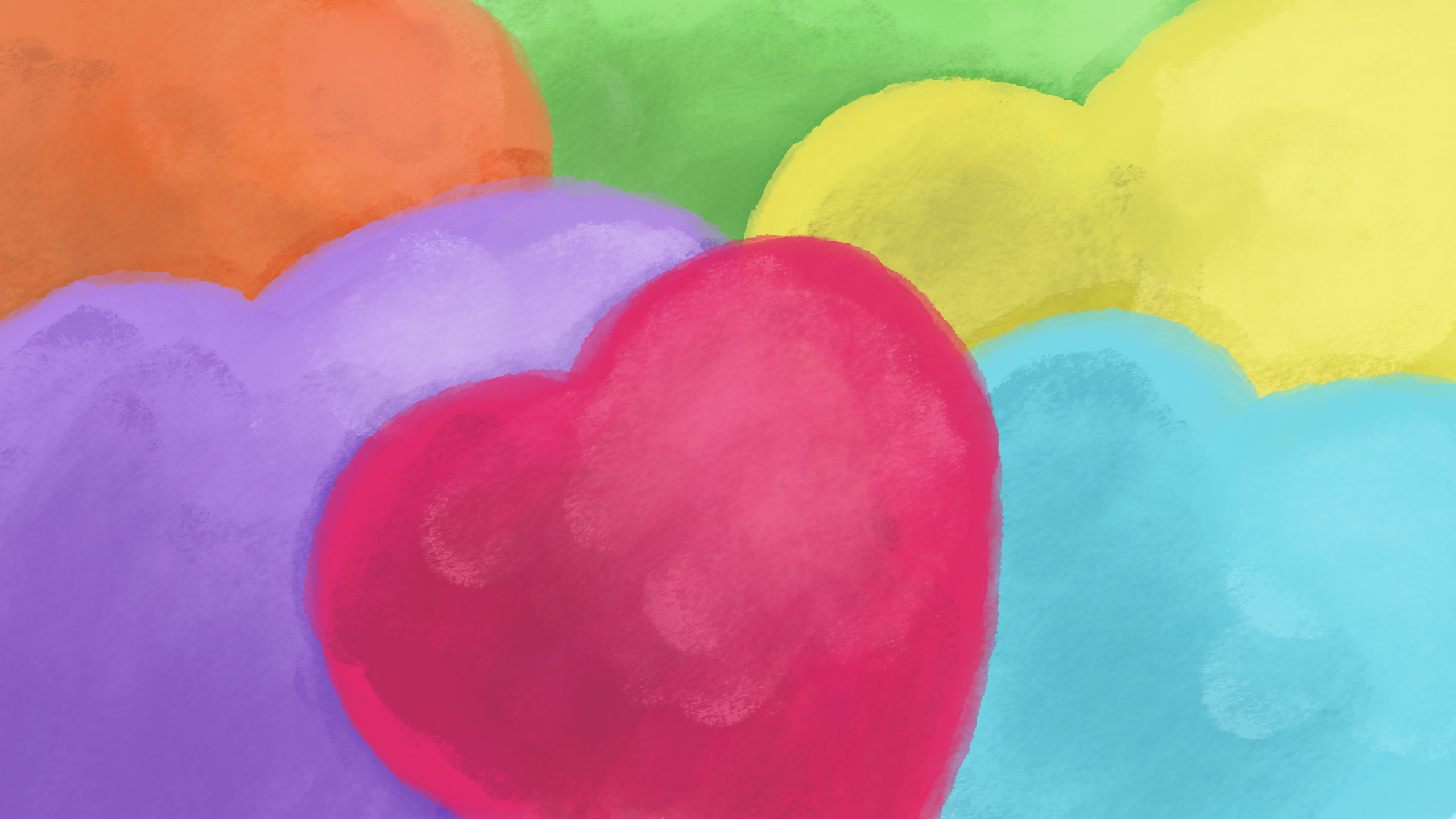 Colored Hearts