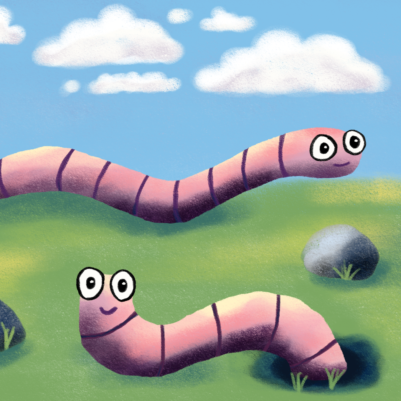 Happy Earthworms